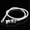 Universal Glass Vaporizer Whip for Replacement Snuff Snorter Hose 35 Inch Long Silicone Pipe with Glass Parts LL