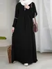 Ubrania etniczne swobodna cekinowa cekina Sundress muzułmańska sukienka Kobiety rozciągnij mankiet kaftan lislamski arabski Dubai Abayas Ubrania Musulmane