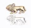 50 st 18x29mm antik silverfärg djur lejon charms metall mässing hängen för armband halsband örhänge diy smycken tillverkning 3032585