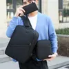 Backpack 3pc Set For Men Large-capacity Business Laptop Backbag Trend Travel Bag Middle And High School Students Bags