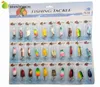 30pcs Hard Metal Fishing Spoon Lures Mixed Color Assorted Spoon Artificial Spinner Bait Fishing Blades Wobblers Set6781508
