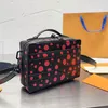 2024 Women Bolsa Bolsa Bolsa Letra Red Dots Red Dots Impred Crossbody Bags Zipper