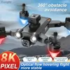 Drones Micro Drone 4K Dual Camera Obstacle éviter Optical Flow Remote Remote Control Drone Four Helicopters Delong Toy Drone WX