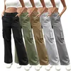 Pantaloni da donna Abito da donna Abito da carico in alto in vita Casual Casual Gamby Streetwear Streetwear Abita per affari