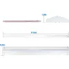 Antlux 110W 8 -футовый светодиодный обмоток Ultra Slim Slim Strip Lights - 12600LM, 5000K, 8 -футовые светодиодные гаражные магазины, фонари для потолочного склада с загрязнением