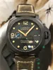 Fashion Luxury Penarrei Watch Designer Special Offre 1950 Série Carbon Technologie Automatique mécanique Pam00661