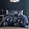 Luxe 100% katoenen 5 -delige dekbed in zwart grijze visgraat Tweed Print - Omkeerbaar ontwerp met 1 dekbed, 2 shams en 2 kussens voor vol/queensize bed