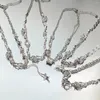 Catene di colore argento collana opale per donna ragazza liquida star lava lava gioielli irregolari 925 tampone dropshipping regalo di compleanno