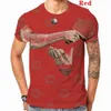 Men's T-Shirts New mens 3D T-shirt table tennis sportswear soft comfortable lightweight breathable top J240506