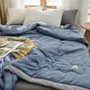 Summer Quilt Washable Cotton Airconditioning Quilts Soft Thin Comporter barn barnfilt på sängen komfort textil sängöverdrag 240506