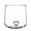 Tumbler Nordic Ins Style Home Dekoration Paar Love Heart Tasse Wasser Tee Milch Kaffee transparent kreativ einfaches Glas Becher H240506