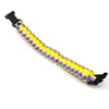 BANGGLE 18 25 mm Glass Football Chanms Bracord Paracord Sopravvivenza intrecciato Bangles sportivo Banghi fai da te