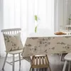 Table Cloth Linen Rectangular Tablecloth For Nappe De Floral Bee Cover Obrus Tafelkleed Mantel Mesa Cotton