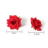 Flores decorativas 10pcs 6cm Rose Artificial Heads para decoração de casa Decoração de casamento de jardim Fake Craft Garlands Bouquet Acessórios