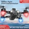 Droni micro drone 4k a doppia fotocamera per evitamento del flusso ottico a flusso ottico Droni di controllo trasparente quattro elicotteri DRONE POETTO DRONE WX
