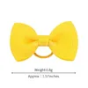 Çocuk Saç Aksesuarları Bowknot Bebek Kızlar Bağlar Bows Elastik Kauçuk Bantlar Şerit Bowknot Scrunchie