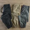 Męskie spodnie 2024 Summer American Strata Szybkie suszące lekkie ładunki swobodne luźne spodnie na kostkę