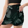 Jupes Dark Feuilles 3 jupes féminines Skort avec poche Fashion Korean Style 4xl Feuille nature