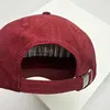 Ball Caps Nuovi uomini Donne orecchie di grano ricamato lettera da baseball in stile americano Cappelli da baseball traspirante Sun Shade Snback CS Versatile J240506