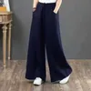 Женские брюки Capris Литературный хлопок и женские брюки рассылаются большим размером.