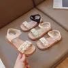 Sandalen Mädchen Neue Sandalen Fashion Kinder Prinzessin Schuh weicher Sohle Open Toe Beach Schuhe Dot Design frischer Farbschuh