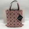 Shoulder Bags 2024Issey Japan Miyake Glossy Ladies Fashion Bag High End Hand Beach Tote Messenger Grid Crossbody