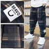 Shorts 2024 Fashion Boys Pure Cotton Flat Pants Spring and Autumn Preschool Leisure Childrens Loose Trousers Youth Clothing Sports Pantsl2403