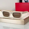 نظارة شمسية للرجال مصممة للنساء 461 صيف الأزياء Cateye Avant-Garde UV400 Goggles Style Anti-ultraviolet Glassate Classe Classes Random Box