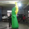 Fourniture de fête personnalisée en gros de 3m Hauteur Fleur de fleur gonflable avec une tige verte pour la décoration thème du centre commercial