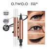 Eyeliner O.Two.O Eyeliner Stamp crayon liquide liquide étanche à sec Double coiffeur noir Eyeliner Makeup pour femmes cosmétiques
