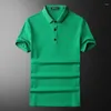 Polos Men's Classic Polo Shirt Short à manches à manches à manches à manches Summer Summer Casual Button Collier Super Large M-5XL TEE