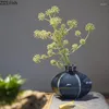 Vasen kreative Granatapfel Keramikblumen Vase Artwork Blumentöpfe Dekorative Porzellan Arrangement Moderne Wohnkultur