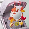 Blocs Baby Carseat Mirror Toys Silon arrière Miroir de vue arrière avec dessin animé Princet Toddler Miroir de voiture Jouet bébé