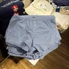 Frauenshorts blau Plaid für Frauen Sommer Trendkleidung 2024 Baumwollmode Kurzhose Mädchen jugendliche süße 200s Y2K Skort