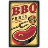 Grills Metal Tin Sign BBQ Patio Decoration Grill Metal Signs Poster Wall Decor Design for Cafes Bar Pub Beer Club Wall Home Decor
