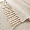 Pads Nordic Woven Table Runner Tablecloths Cotton Linen Handmade Tassel Table Cloth For Home Decoration TV cabinet Coffee Table Flag