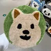 Teppiche 40 40 cm Cartoon Tiersitz Kissen Plüsch runde Anti -Schlupf -Panda Polarbär süße Matte weiche Wohnzimmerdekoration