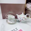 Designer Ceramics Tea sets w flower danse papillon clair luxe de luxe