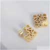 Hoop Huggie Hie 18K Gold Plated Designer Earrings Jewlery For Women Pearl Earring Party Jewerlry Drop Delivery Jewelry Otwjs