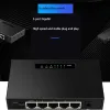 ZAAGMACHINES 5PORT POE Gigabit Switch Onbeheerde voeding met VLAN -functie 52V1.25A 1000mps Switch EU -plug