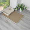 Maisons imperméables eva double couche chat litière pour litière de chat non glisser le tapis de lit lavable du tapis de plaquette propre