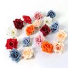 Flores decorativas 10pcs 6cm Rose Artificial Heads para decoração de casa Decoração de casamento de jardim Fake Craft Garlands Bouquet Acessórios