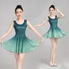 Scenkläder vuxen flytande balettdans kjol latin träning klänning etnisk prestanda gradvis modern kläder