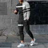 Herren Tracksuits New Modes Man Tracksuit Sets gestreifte Jogging -Outfits übergroß
