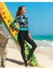 Suits Kadınlar Tek Parça Neopren SCR Superelastik Dalış Takımı Tam Vücut Su Geçirmez Sıcak Sörf Yüzme Dökün