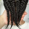 Kima Full Lace Cornrow Box geflochtene synthetische Spitzen -Front -Perücken für Afrika Frauen Männer Zöpfe mit Baby Haar Blecht wissen 240430