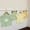 Kleidungssets Sommer Baby Kleidung Set Kleinkindmädchen T -Shirt und dünne Shorts Jungen Anzug für Kinder Kleidung Set H240506
