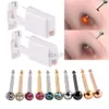 Body Arts 2 PCs Einweg sicheres steriles Piercing -Gerät für Edelstein Nasenstollen Neue Generation Safer Nase Piercing Piercer Machine Kit D240503