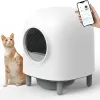Scatole Cucione auto -pulizia Cat Box App Controllo Controllo Protezione Sicurezza Rimozione Odore Spazio di ampio per più gatti automatici Non più scatto