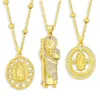 Pendanthalsband jungfruliga av Guadalupe -halsbandet Pave Crystal för heliga katolska religiösa smycken San Judas Tadeo NKEZ6117854046031748